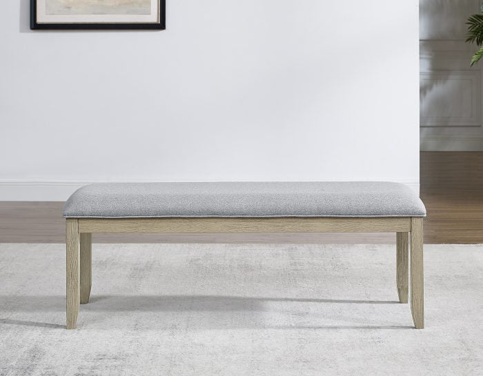 Carena Backless Dining Bench Gray