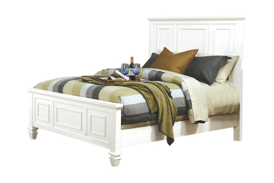 Sandy Beach Bedroom Set with High Headboard