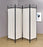 Dove 4-Panel Folding Screen Beige And Black