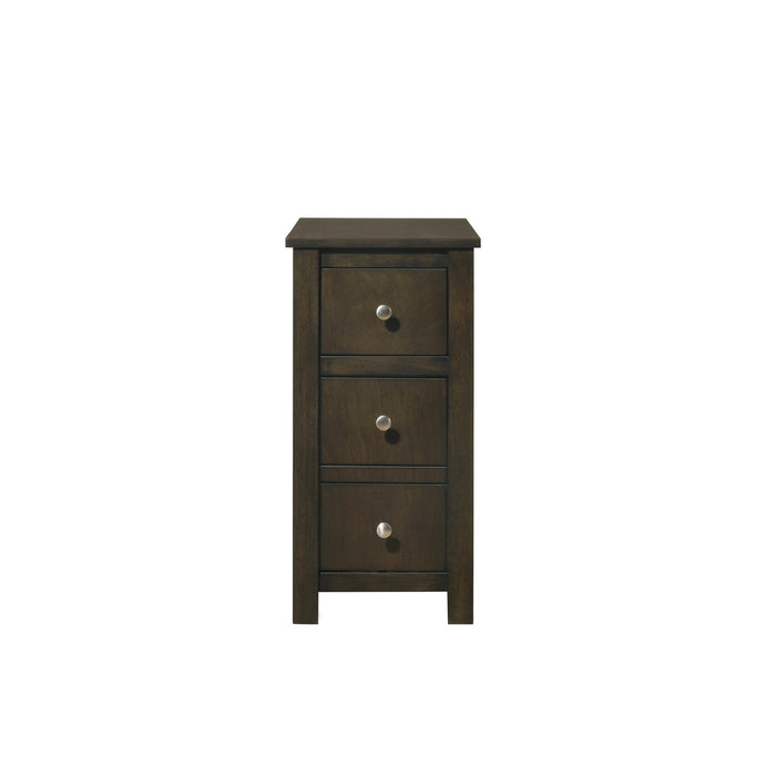 ISSAC CHAIRSIDE TABLE GREY WALNUT