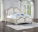 Evangeline Storage Bed with LED Headboard Silver Oak and Ivory