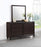 Emberlyn 6-drawer Bedroom Dresser with Mirror Brown