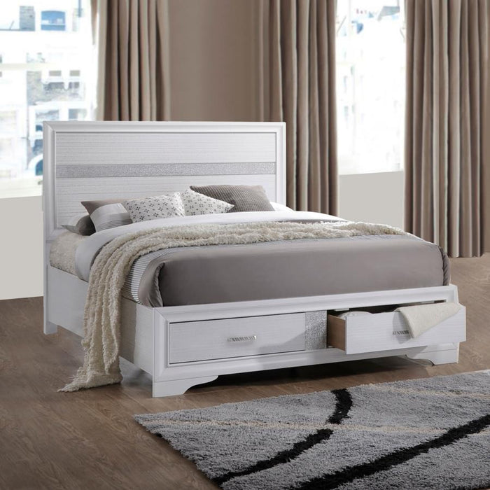 Miranda 2-drawer Storage Bed White