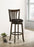 Lambert Pub Height Swivel Bar Stool With Upholstered Seat Dark Cherry