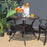 36 Inch Patio Round Dining Bistro Table with Umbrella Hole