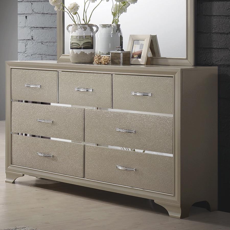 Beaumont 7-drawer Rectangular Dresser Champagne