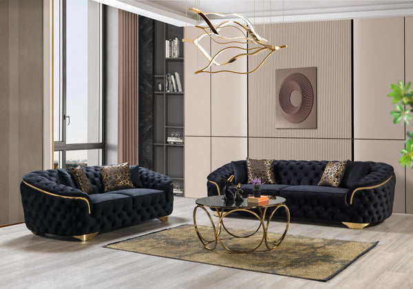 Lupino Velvet Sofa & Loveseat