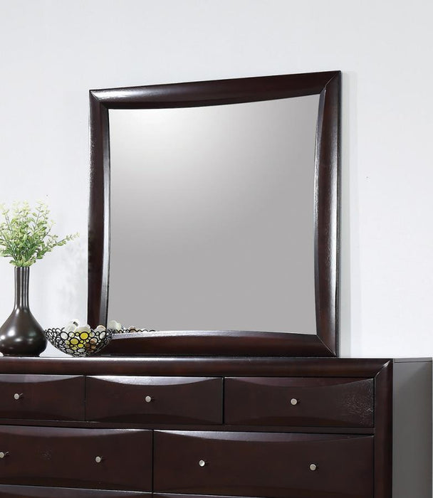 Phoenix Square Dresser Mirror Deep Cappuccino