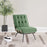 Aloma Armless Tufted Accent Chair Green