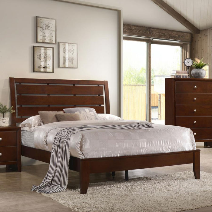 Serenity Panel Bed Rich Merlot