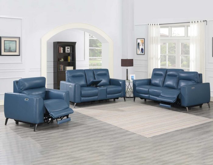 Sansa Dual-Power Reclining Console Loveseat