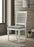 Aventine Ladder Back Dining Side Chair with Upholstered Seat Vintage Chalk and Grey (Set of 2)