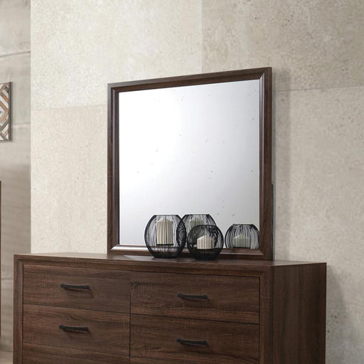 Brandon Framed Dresser Mirror Medium Warm Brown