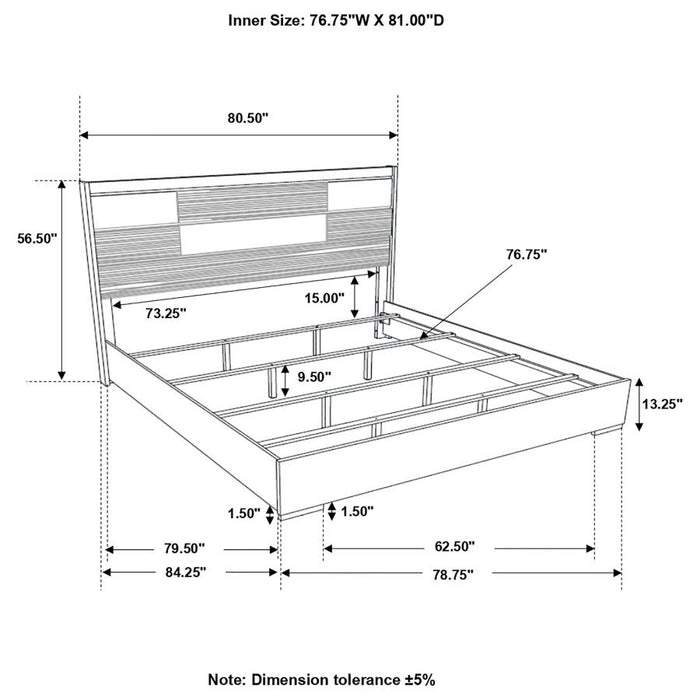 Blacktoft Panel Bed Black