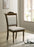 Willowbrook Upholstered Dining Side Chair Grey And Chestnut (Set Of 2)