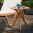 27 Inch Outdoor Round Solid Wood Coffee Side Bistro Table