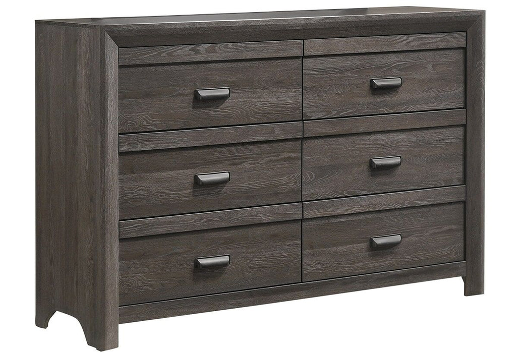 Adalaide 6 Drawer Grayish Brown Dresser