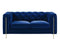 Charlene Velvet Button Tufted Rolled Arm Chesterfield Loveseat