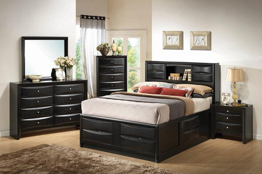 Briana Platform Storage Bed Black