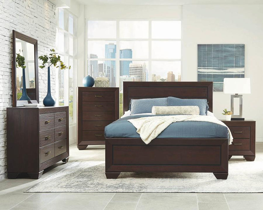 Kauffman Panel Bed Dark Cocoa