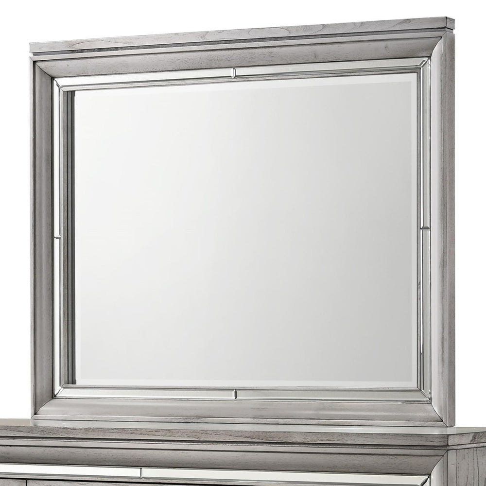 Vail Dresser Mirror with Mirrored Accents