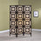 Vulcan 3-Panel Geometric Folding Screen Tan And Cappuccino