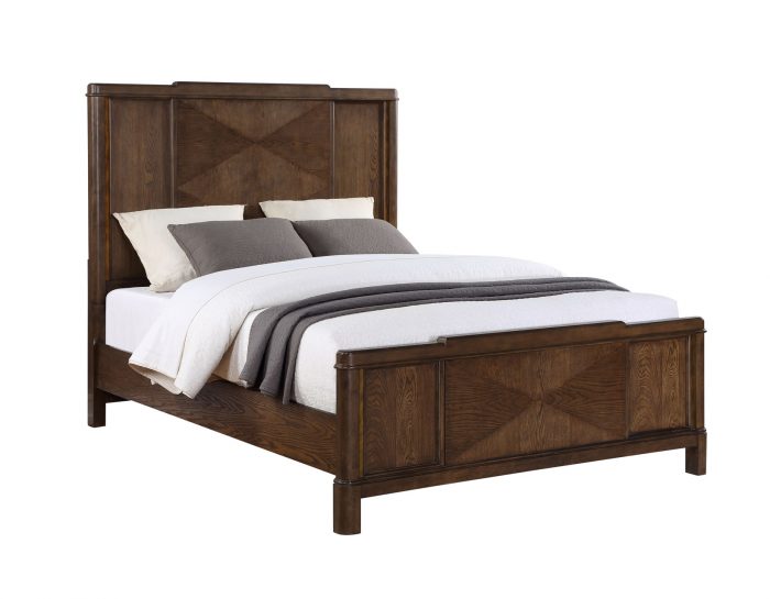 Milan 4-Piece Queen Bedroom Set (Queen Bed, Nightstand, Dresser/Mirror)