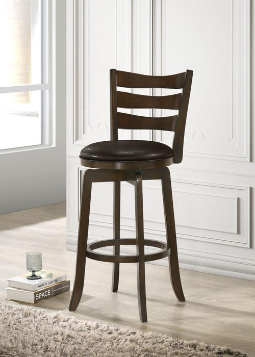 Murphy Ladder Back Pub Height Swivel Bar Stool