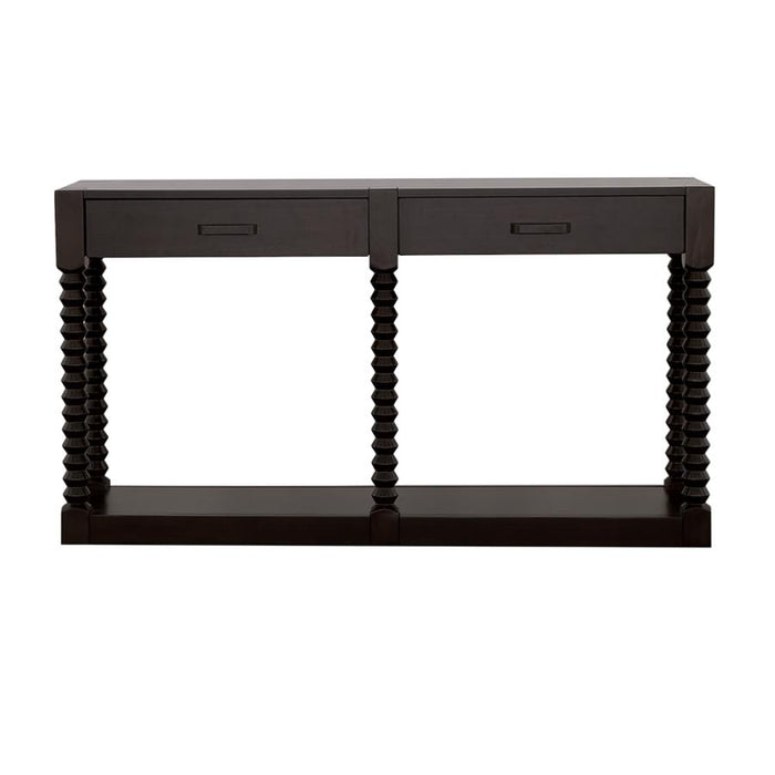 Meredith 2-Drawer Sofa Table Coffee Bean