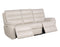 Duval Leather Dual-Power Reclining Sofa, Ivory