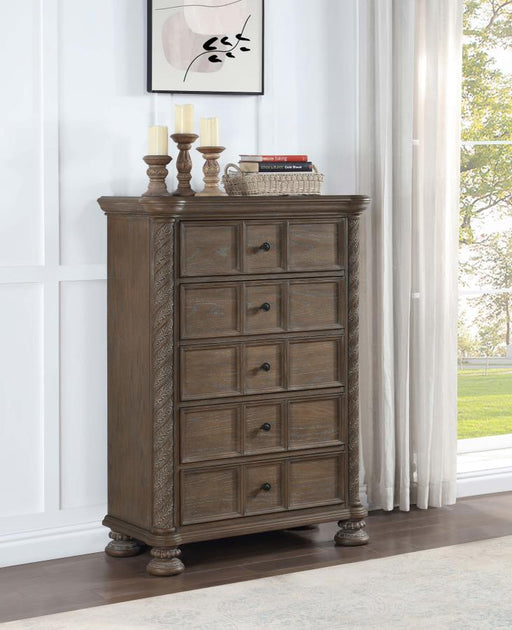 Emmett 5-drawer Chest Walnut