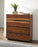 Winslow 4-drawer Chest Smokey Walnut and Coffee Bean