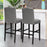 Set of 2 Counter Height Dining Side Barstools with Thick Cushion