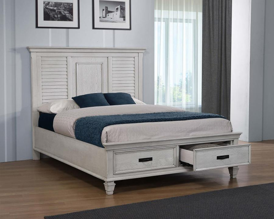 Franco Storage Bed Antique White