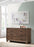 Brandon 6-drawer Dresser Medium Warm Brown