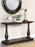 Walden Rectangular Sofa Table With Turned Legs And Floor Shelf Coffee