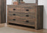 Frederick 6-drawer Dresser Weathered Oak