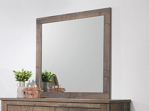 Frederick Square Dresser Mirror Weathered Oak