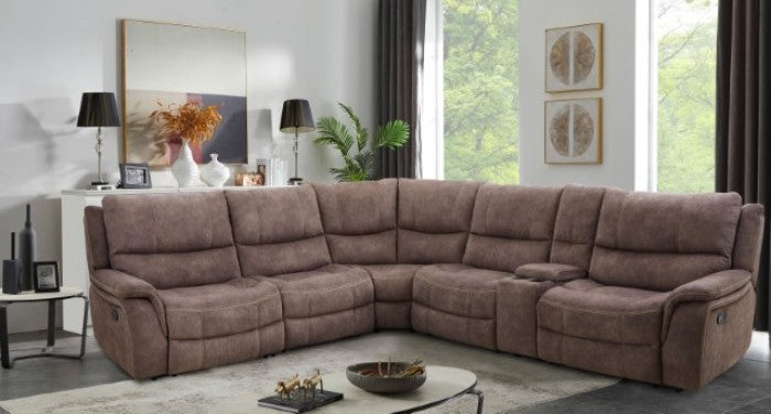 JEROMINUS DARK BROWN SECTIONAL