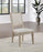 Trofello Upholstered Dining Side Chair White Washed and Beige (Set of 2)