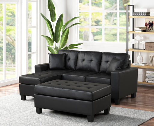 Naomi PU - Reversible Sectional & Ottoman