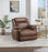 Ellington Upholstered Padded Arm Accent Chair Dark Brown