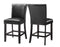 Carrara 24″ Counter Stool, Black Leatherette