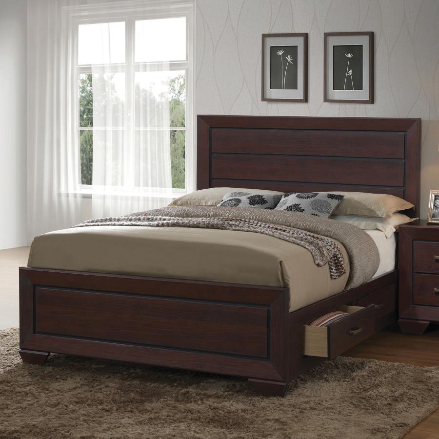 Kauffman Storage Bed Dark Cocoa