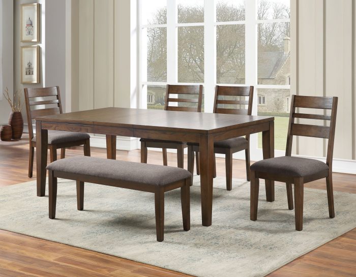 Stratford 60-78-inch Dining Table w/ 18″ Leaf