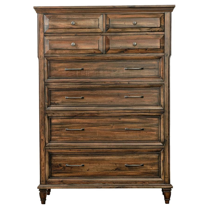 Avenue 8-drawer Chest Weathered Burnished Brown