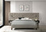 Marley Upholstered Platform Bed with Headboard Panels Light Brown