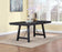 Newport Rectangular Trestle Dining Table Black