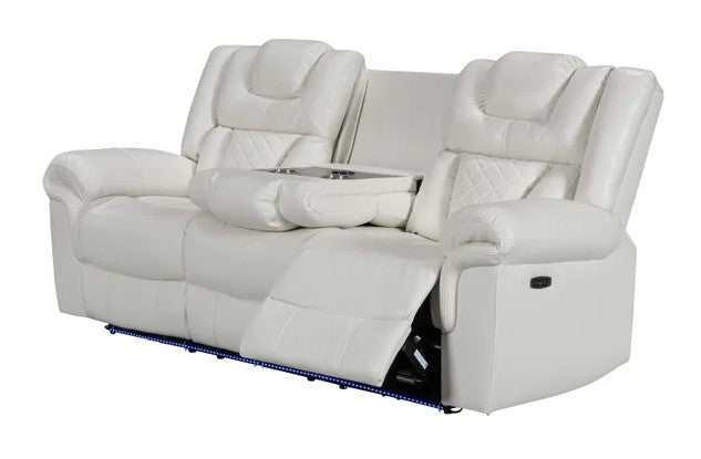 Alexa White 3PC Power Reclining Set