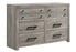 Tundra 6 Drawer Greyish Brown Dresser